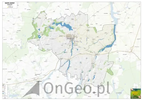 Mapa gminy Mogilno